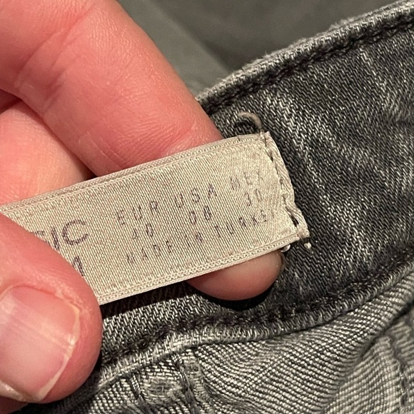 Zara basic gray distressed denim raw hem skinny jeans - Picture 4 of 4